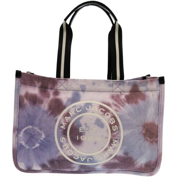 Unused Marc Jacobs Disc H013M06PF22 Canvas Purple Tote Bag 0601MARC JACOBS